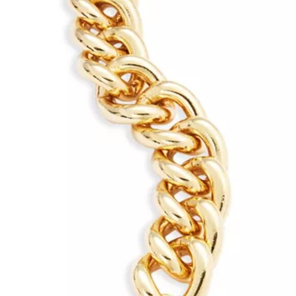 NEW Kennedy Jay Lane Chunky Chain Link Bracelet in 18K Gold Plated - Picture 8 of 8